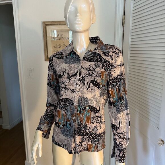 Vintage Patterned Button Down - Picture 11 of 11